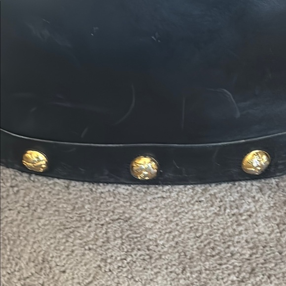 Salvatore Ferragamo Black Leather Tote Bag with Gold Accents - Picture 7 of 12